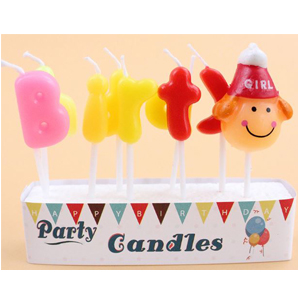 Mini Birthday Girl Candle Set